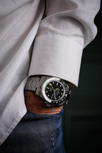 Thumbnail for Precision-enhancing Diashock Seiko Shock Absorber System in Titanium Watch