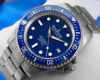 Thumbnail for Oceaneva™ Men's Deep Marine Explorer II 1250M Titanium Watch Blue