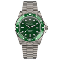 Thumbnail for Oceaneva™ Men's Deep Marine Explorer II 1250M Titanium Watch Green and Green