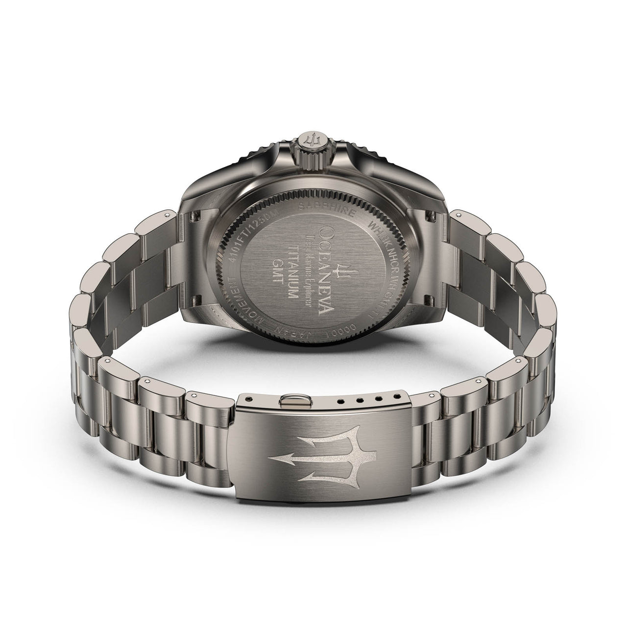 Oceaneva Men's Titanium Watch with upgraded screw bracelet