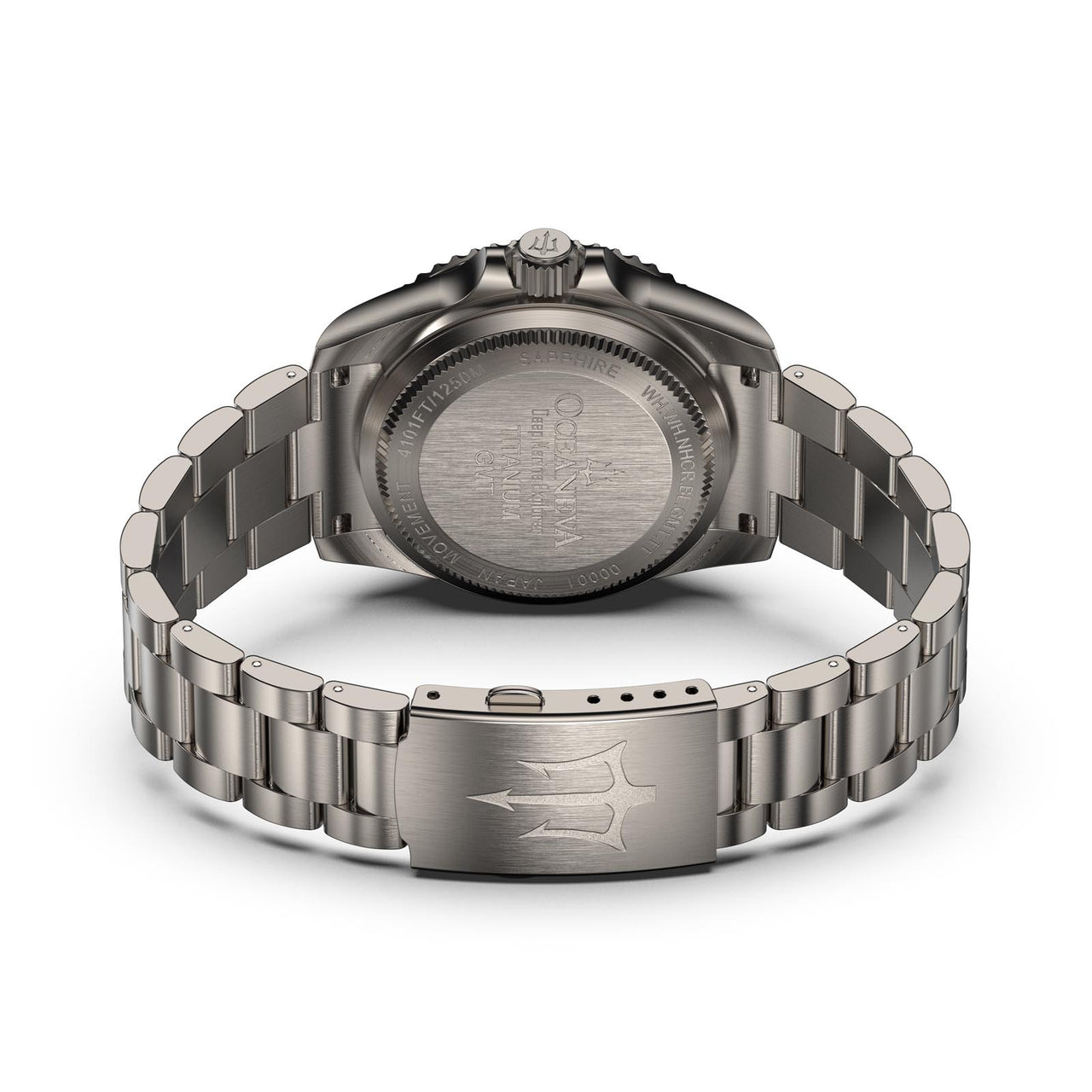 Oceaneva Titanium GMT Watch equipped with upgraded screw bracelet