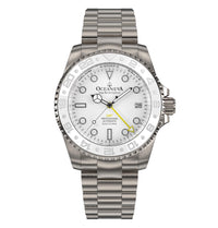 Thumbnail for Oceaneva Men's GMT Titanium Automatic Watch with White Ceramic Bezel 