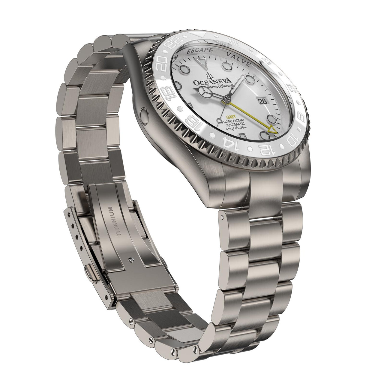 Oceaneva Men's GMT Titanium Watch: A blend of elegance and resilience