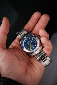 Thumbnail for Oceaneva Automatic GMT Watch - Deep Marine Explorer Diver Watch - BL.BL.NH.WH.GMT.ST automatic GMT watch, Automatic watches, Diver GMT, GMT Dive Watch, men's gmt watches