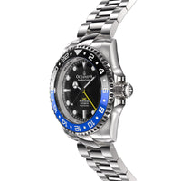 Thumbnail for Oceaneva™ Men's GMT Automatic Deep Marine Explorer 1250M Pro Diver Black Dial Watch