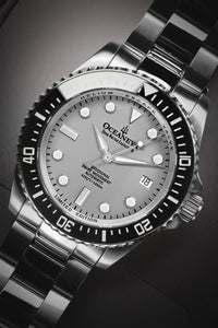 Thumbnail for Oceaneva 1250M Dive Watch Gray Straight Front Close Up