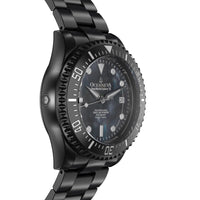 Thumbnail for Oceaneva 3000M Dive Watch Gun Metal Gray Mother of Pearl Side Helium Escape Valve View