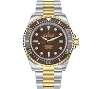 Thumbnail for Oceaneva™ Men's Deep Marine Explorer II 1250M Pro Diver Watch Brown Yellow Gold