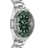 Thumbnail for Oceaneva 1250M Dive Watch Green Side Helium Escape Valve View