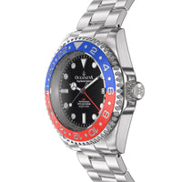 Thumbnail for Oceaneva 1250M GMT Dive Watch Blue And Red Side View Crown