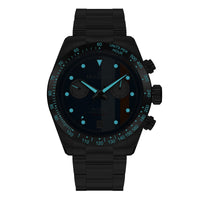 Thumbnail for Oceaneva Blue Striped Chronograph Watch Luminous