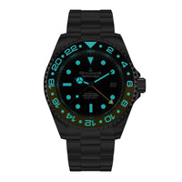 Thumbnail for Oceaneva Men's GMT Deep Marine Explorer 1250M Pro Diver Watch Yellow and Black Diver Watch - BK.RH.YL.GMT.ST 1250M diver, BGW9 Swiss-Superluminova, Dive Watch, GMT, GMT Wach, GMT Watch, Ronda Movement, Stainless Steel Dive Watch, Stainless Steel Watch, Swiss Quartz Movement