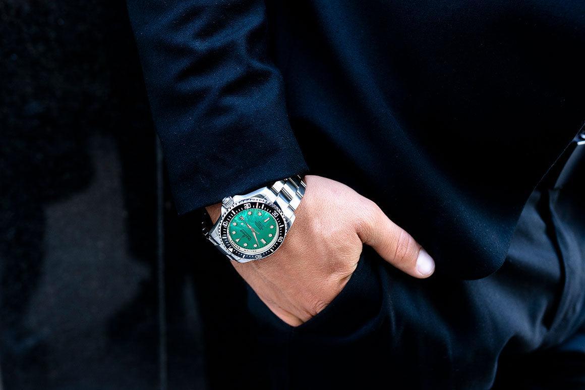 Oceaneva Men's Deep Marine Explorer II 1250M Pro Diver Watch Aquamarine Mother of Pearl Dial - BKII200AQMOPST 1000M, 1250M diver, 316L Stainless Steel Watch, Automatic Watch, Ceramic Bezel, Dive Watch