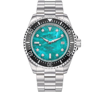 Thumbnail for Oceaneva Men's Deep Marine Explorer II 1250M Pro Diver Watch Aquamarine Mother of Pearl Dial - BKII200AQMOPST 1000M, 1250M diver, 316L Stainless Steel Watch, Automatic Watch, Ceramic Bezel, Dive Watch