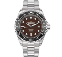 Thumbnail for Oceaneva Men's Deep Marine Explorer II 1250M Pro Diver Watch Black and Brown - BKII200BRST 1000M, 1250M, 316L Stainless Steel Watch, Automatic Watch, BGW9 Swiss-Superluminova, Ceramic Bezel, Dive Watch, Sw200-1 Swiss Automatic Movement