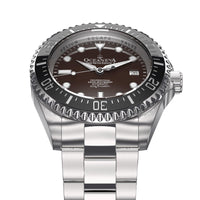 Thumbnail for Oceaneva Men's Deep Marine Explorer II 1250M Pro Diver Watch Black and Brown - BKII200BRST 1000M, 1250M, 316L Stainless Steel Watch, Automatic Watch, BGW9 Swiss-Superluminova, Ceramic Bezel, Dive Watch, Sw200-1 Swiss Automatic Movement