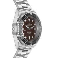 Thumbnail for Oceaneva Men's Deep Marine Explorer II 1250M Pro Diver Watch Black and Brown - BKII200BRST 1000M, 1250M, 316L Stainless Steel Watch, Automatic Watch, BGW9 Swiss-Superluminova, Ceramic Bezel, Dive Watch, Sw200-1 Swiss Automatic Movement