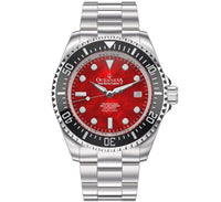 Thumbnail for Oceaneva Men's Deep Marine Explorer II 1250M Pro Diver Watch Red Mother of Pearl Dial - BKII200RDMOPST 1000M, 1250M diver, 316L Stainless Steel Watch, Automatic Watch, BGW9 Swiss-Superluminova, Ceramic Bezel, Dive Watch, Sw200-1 Swiss Automatic Movement