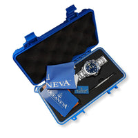 Thumbnail for Oceaneva Automatic GMT Watch - Deep Marine Explorer Diver Watch - BL.BL.NH.WH.GMT.ST automatic GMT watch, Automatic watches, Diver GMT, GMT Dive Watch, men's gmt watches