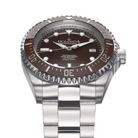 Thumbnail for Oceaneva Men's Deep Marine Explorer II1250M Pro Diver Watch Brown - BRII200BRST 1000M, 1250M, 316L Stainless Steel Watch, Automatic Watch, BGW9 Swiss-Superluminova, Ceramic Bezel, Dive Watch, Sw200-1 Swiss Automatic Movement