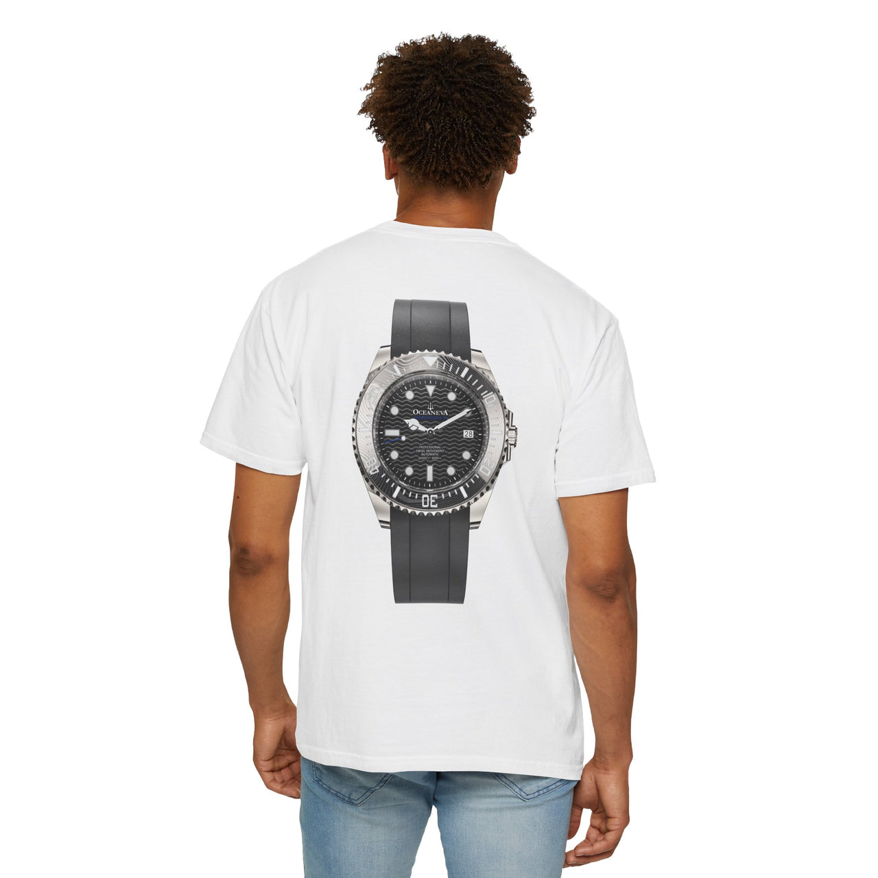 Oceaneva 6000m T Shirt Grade 5 Titanium VI200BKWVDMNT Black