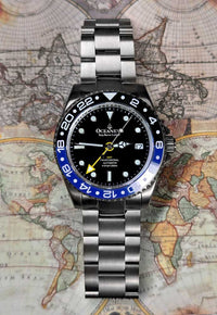 Thumbnail for 41 Hour Power Reserve capability of Oceaneva Titanium GMT Watch
