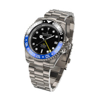 Thumbnail for High-end 24 Jewels mechanism inside Oceaneva Men's GMT Watch