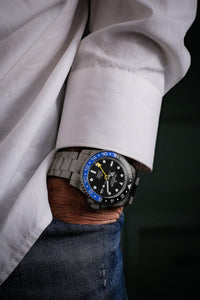 Thumbnail for Sophisticated 42mm case diameter Oceaneva Titanium GMT Watch