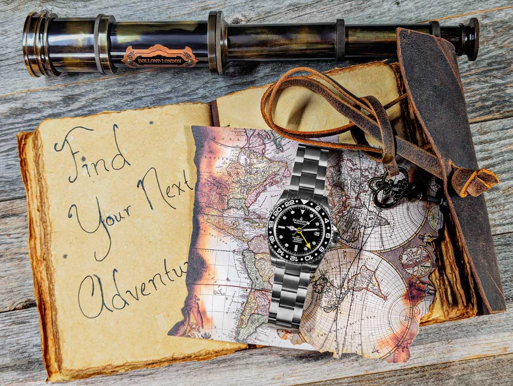 Special presale price offer on Oceaneva Men's GMT Titanium Automatic Watch
