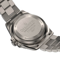 Thumbnail for Oceaneva™ Men's GMT TITANIUM Automatic Deep Marine Explorer 1250M Black Green Bezel Watch