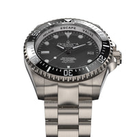 Thumbnail for Oceaneva™ Men's Deep Marine Explorer II 1250M Titanium Watch Gun Metal Gray Dial