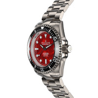 Thumbnail for Oceaneva™ Men's Deep Marine Explorer II 1250M Titanium Watch Red Mother of Pearl Dial