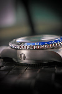 Thumbnail for Oceaneva™ Men's GMT Automatic Deep Marine Explorer 1250M Pro Diver Blue Dial Watch