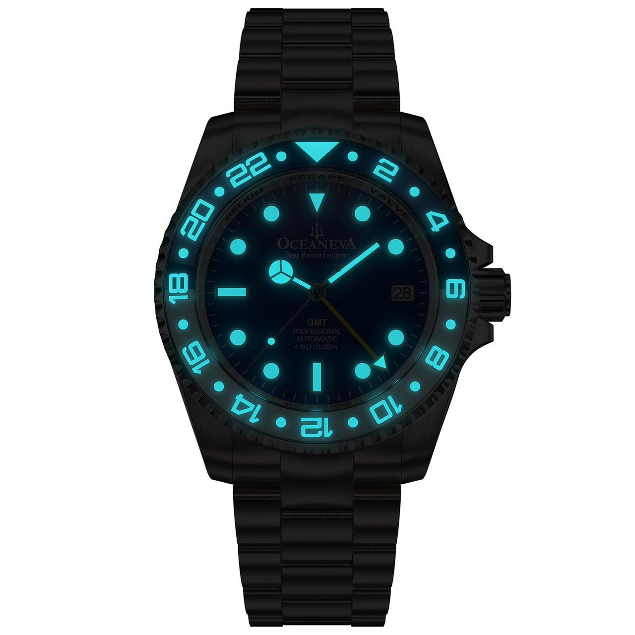 Oceaneva Titanium Watch with enhanced BGW9 Grade A luminous upgrade