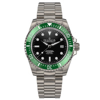 Thumbnail for Oceaneva™ Men's Deep Marine Explorer II 1250M Titanium Watch Black and Green