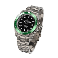 Thumbnail for Oceaneva™ Men's Deep Marine Explorer II 1250M Titanium Watch Black and Green