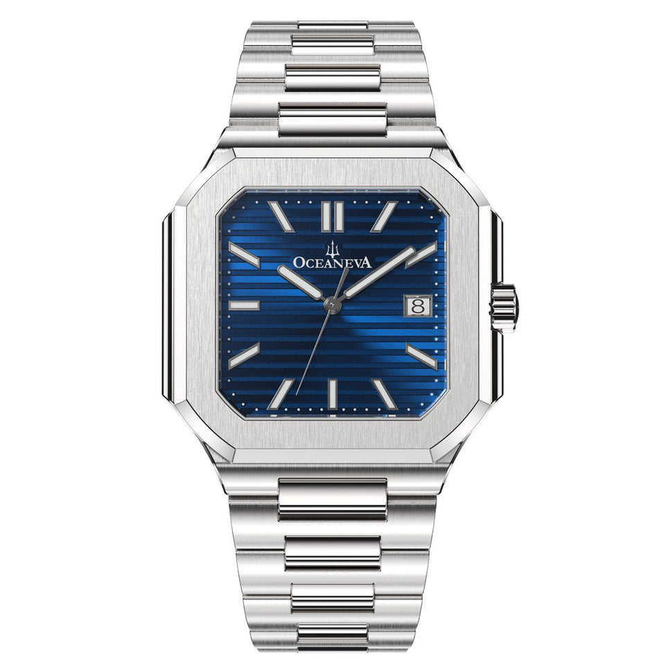 Swiss Legend Square Face Watch, Water Resistant, Crystal and Stainless Steel Swiss legend gold square - Gem main image 3