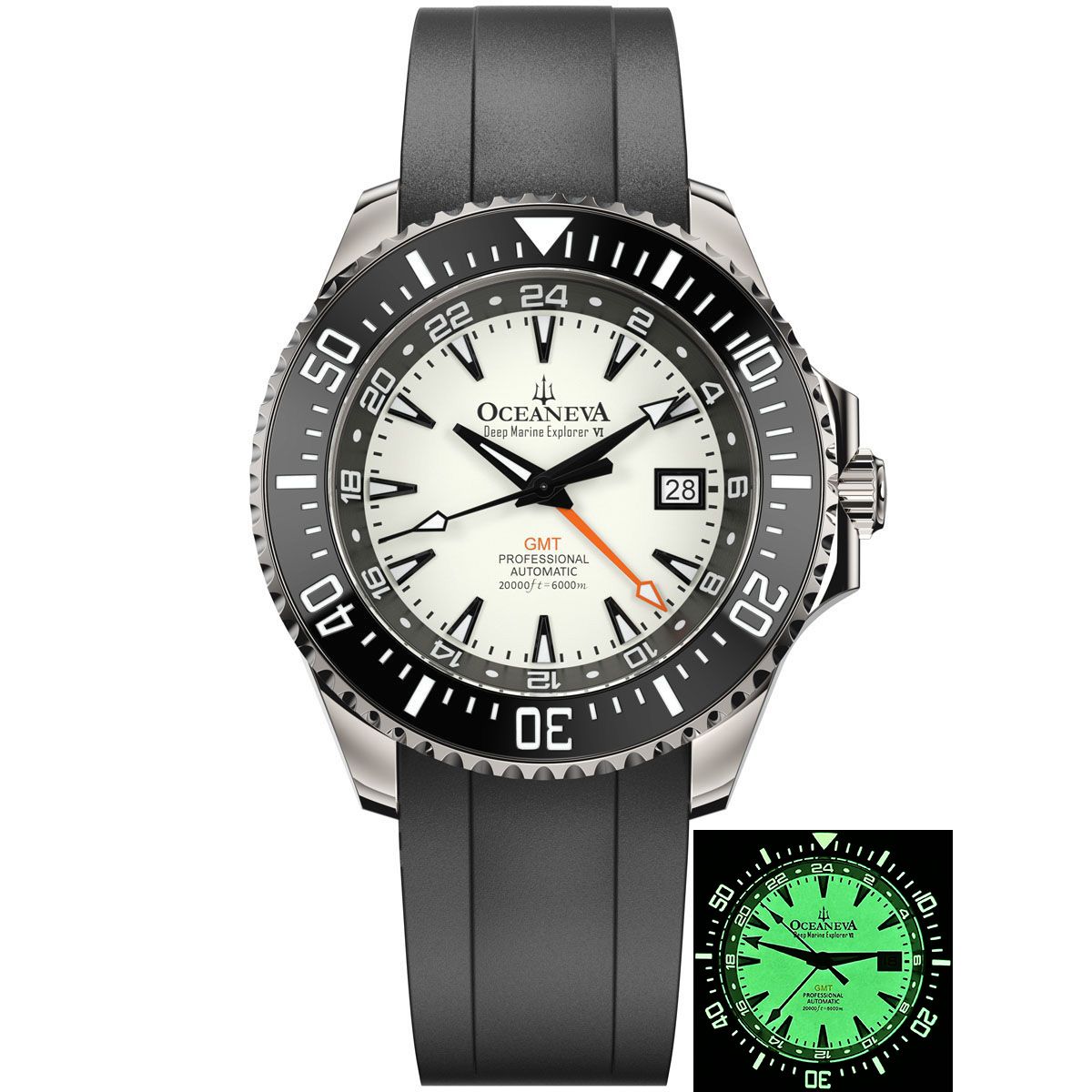 GMT Full Lume Dial Watch Green