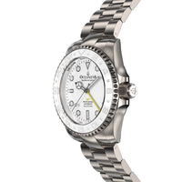 Thumbnail for Oceaneva™ Men's GMT TITANIUM Automatic Deep Marine Explorer 1250M White Ceramic Bezel Watch