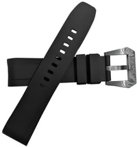 Thumbnail for FKM Black Rubber Strap - DAMASCUS Steel Buckle - FKM-BK-DM FKM Rubber Watch Strap, White FKM rubber strap