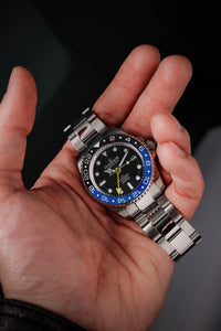 Thumbnail for Oceaneva Men's GMT Automatic Deep Marine Explorer 1250M Pro Diver Black Dial Watch - BK.BL.NH.BK.GMT.ST automatic GMT watch, Automatic watches, Diver GMT, GMT Dive Watch, men's gmt watches