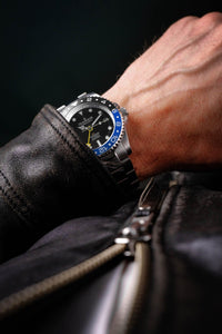 Thumbnail for Oceaneva Men's GMT Automatic Deep Marine Explorer 1250M Pro Diver Black Dial Watch - BK.BL.NH.BK.GMT.ST automatic GMT watch, Automatic watches, Diver GMT, GMT Dive Watch, men's gmt watches
