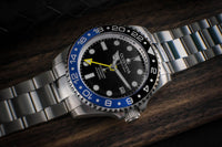Thumbnail for Oceaneva Men's GMT Automatic Deep Marine Explorer 1250M Pro Diver Black Dial Watch - BK.BL.NH.BK.GMT.ST automatic GMT watch, Automatic watches, Diver GMT, GMT Dive Watch, men's gmt watches