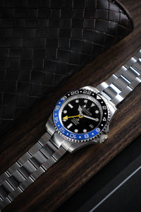 Thumbnail for Oceaneva Men's GMT Automatic Deep Marine Explorer 1250M Pro Diver Black Dial Watch - BK.BL.NH.BK.GMT.ST automatic GMT watch, Automatic watches, Diver GMT, GMT Dive Watch, men's gmt watches