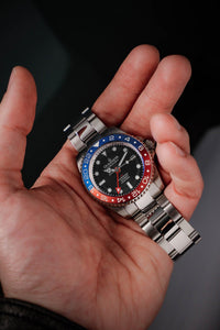 Thumbnail for Oceaneva Automatic GMT Watch - Deep Marine Explorer - GMT Watch - BK.RD.NH.BL.GMT.ST automatic GMT watch, Automatic watches, Diver GMT, GMT Dive Watch, men's gmt watches