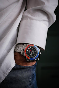 Thumbnail for Oceaneva Automatic GMT Watch - Deep Marine Explorer - GMT Watch - BK.RD.NH.BL.GMT.ST automatic GMT watch, Automatic watches, Diver GMT, GMT Dive Watch, men's gmt watches