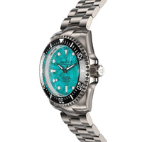 Thumbnail for Oceaneva Men's Deep Marine Explorer II 1250M Titanium Watch - Aquamarine Dial - BKII200AQMOPTT Automatic watches, mens titanium watch, Mint Dial Watch, Titanium Watch, titanium watches for men