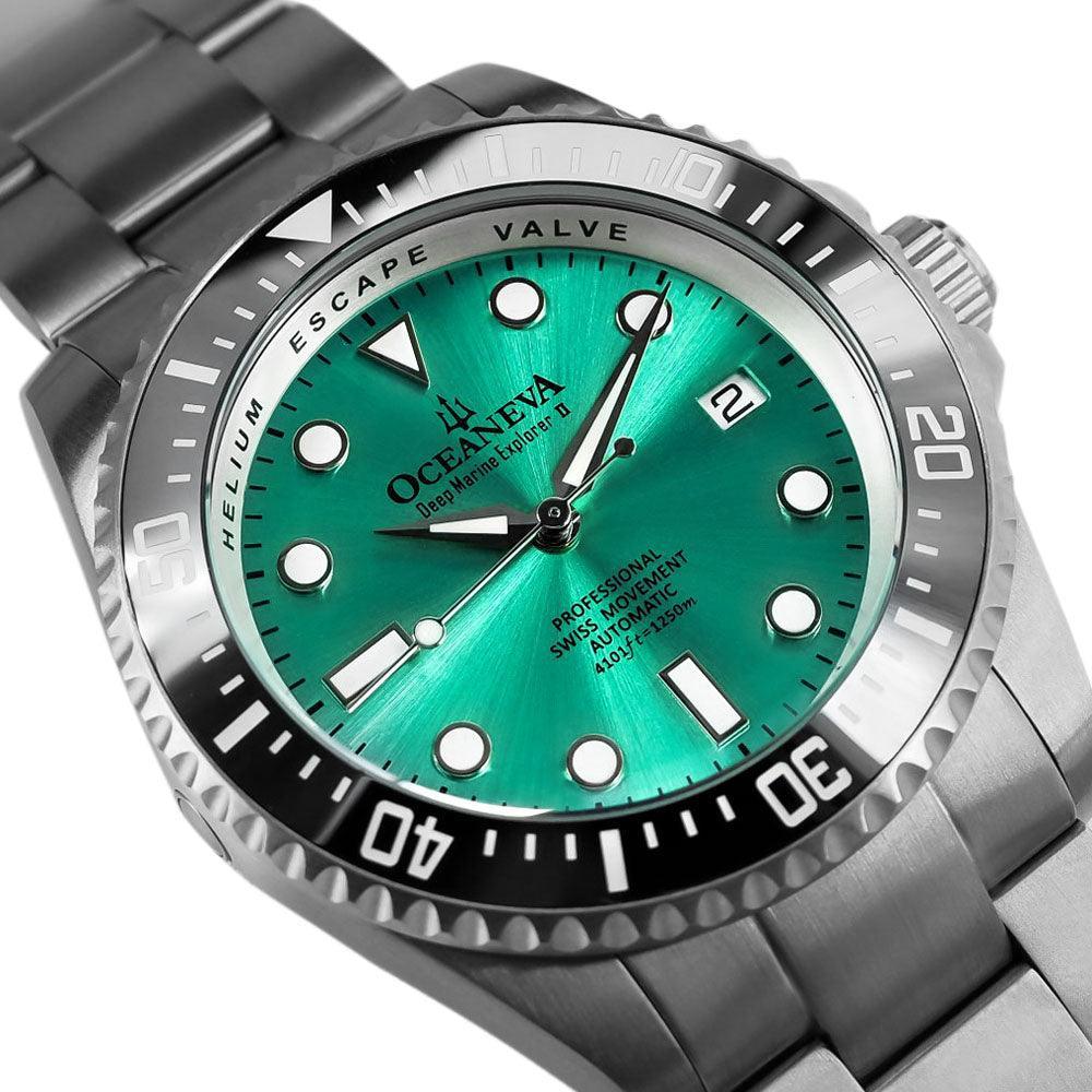 Oceaneva™ Titanium Watches For Men - Deep Marine Explorer - Dive Watch
