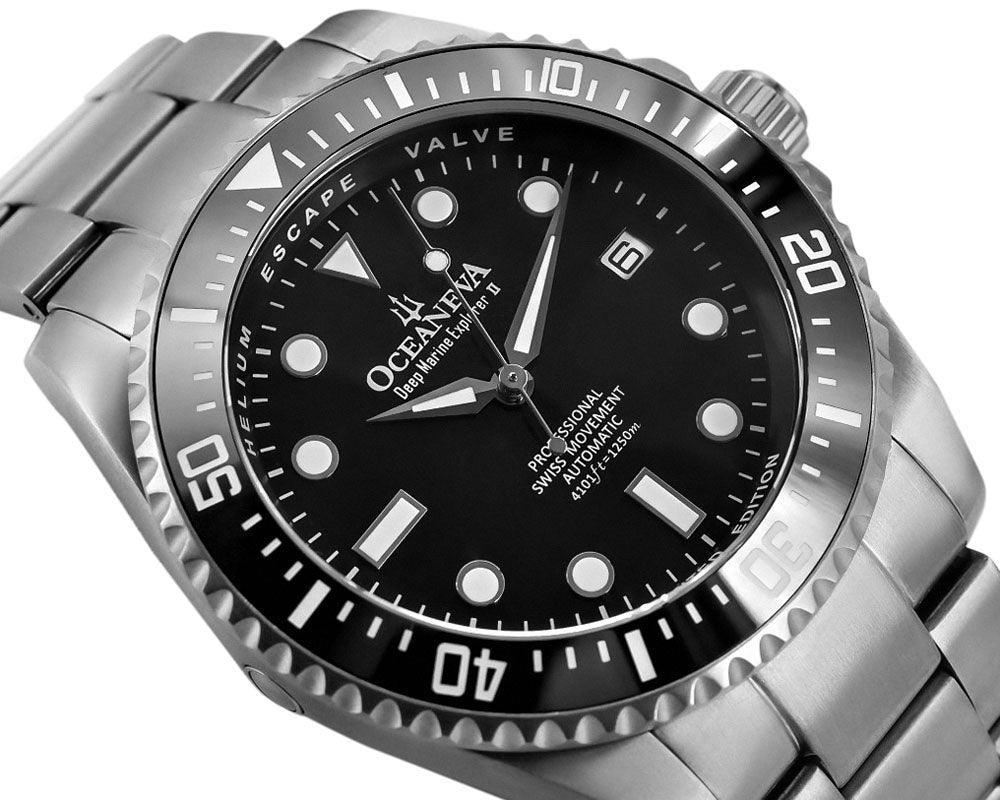 Oceaneva™ Titanium Watches For Men - Deep Marine Explorer - Dive Watch