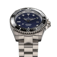Thumbnail for Oceaneva Men's Deep Marine Explorer II 1250M Titanium Watch Navy Blue - BKII200NBLTT Automatic watches, mens titanium watch, Navy blue dial watch, Titanium Watch, titanium watches for men